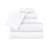 Soho Cotton Ribbed Textured Ultra Absorbent 6 Piece Towel Set